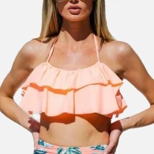 Ruffle Swim Top